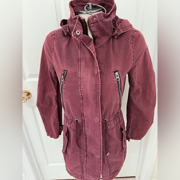 Garage "Eva Parka” wine coloured size Xsmall - Picture 2 of 6